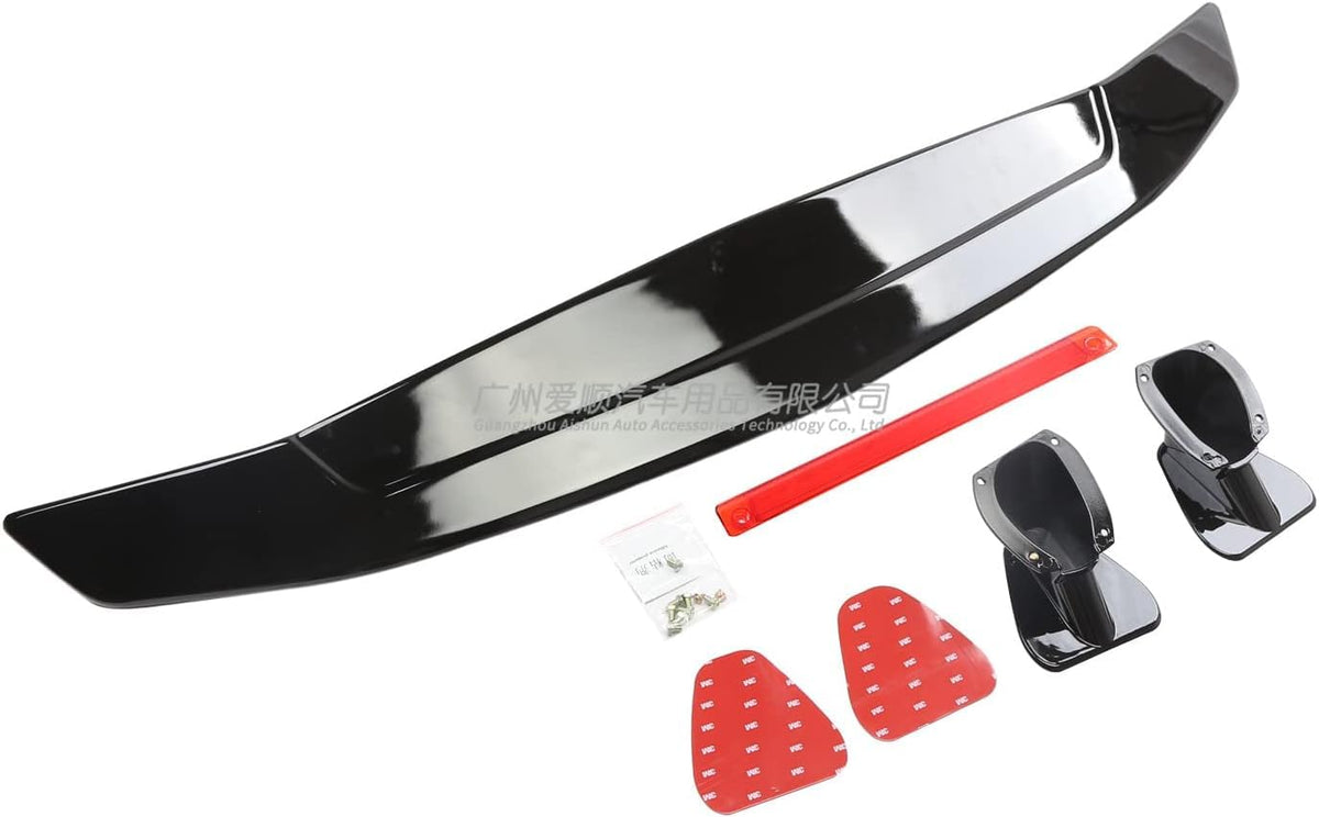 Aileron de coffre arrière noir brillant pour berlines