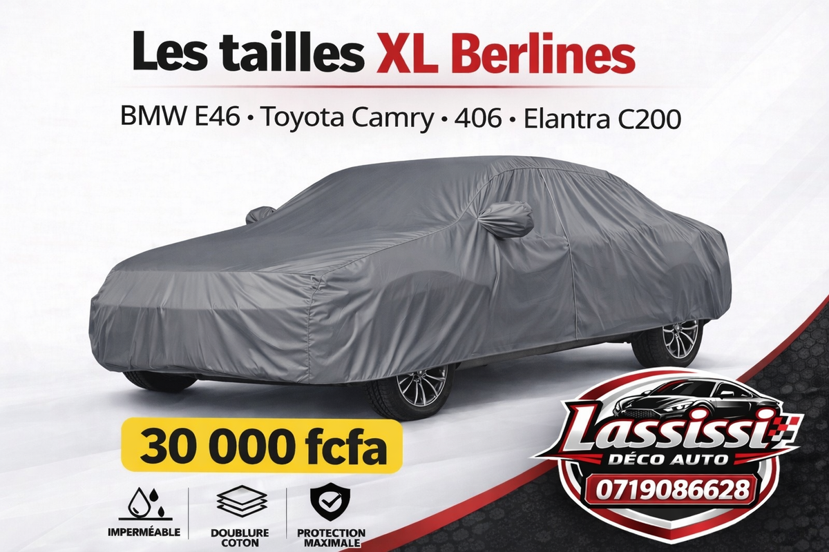 Bâche de Voiture Imperméable – Doublure Coton