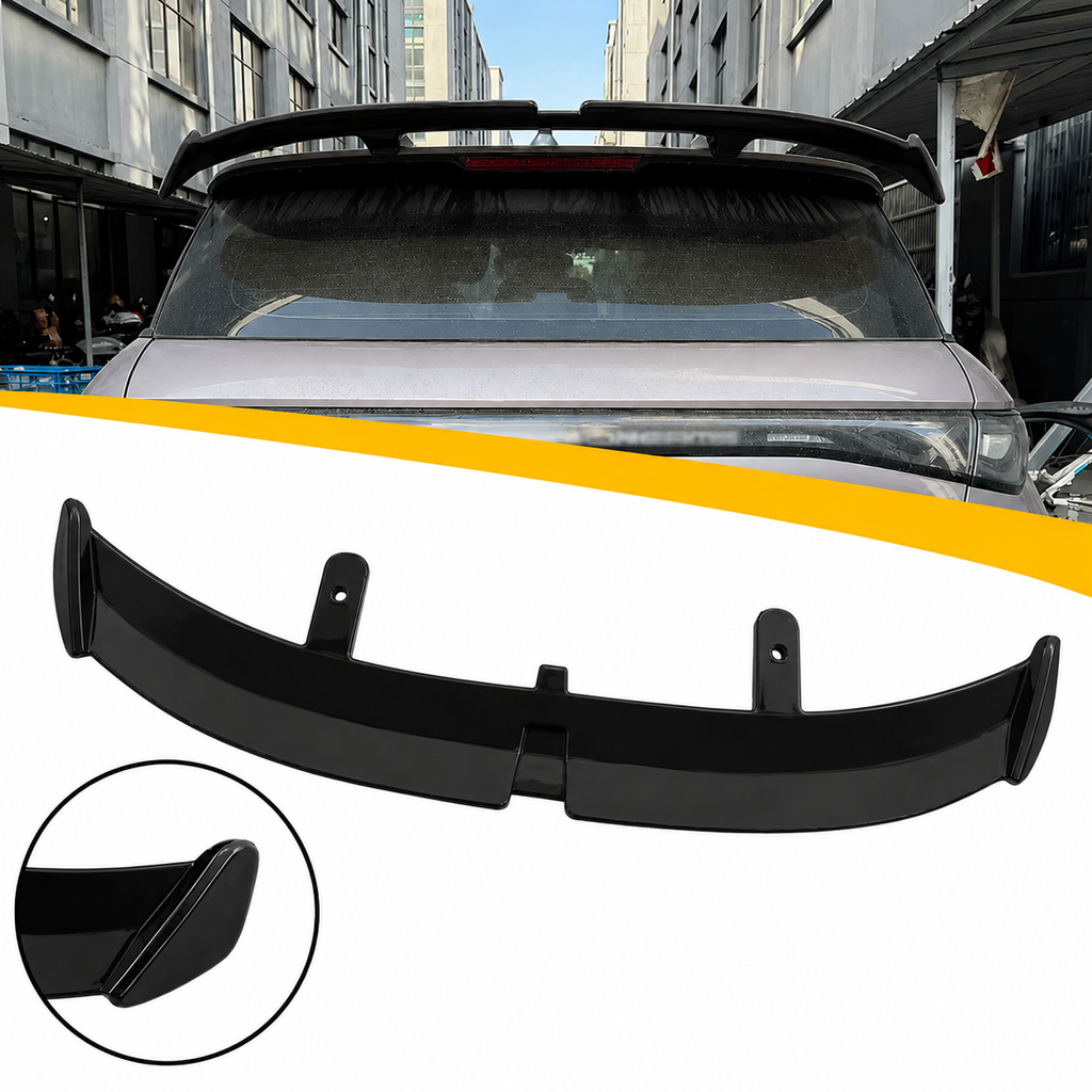 Aileron de toit noir brillant universel pour voitures à hayon (hatchback)
